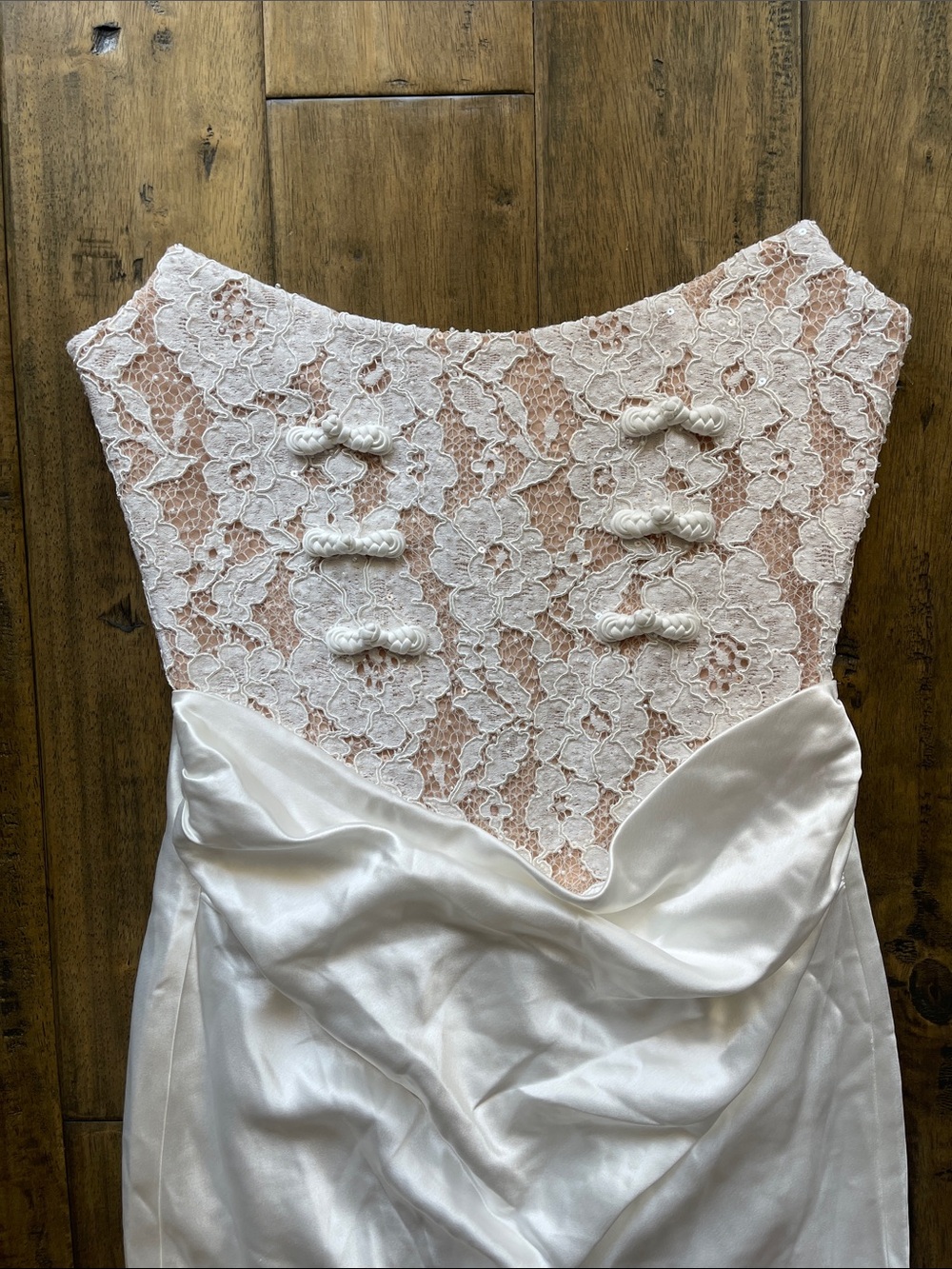 Sau Lee Blair Lace Dress in White Maxi - Picture 5 of 10